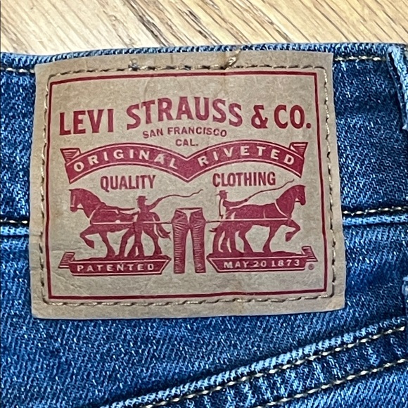 -Levi's Button Fly Ribcage Straight Ankle May 2022 Blue Jeans Women's W/24 L/27 - Picture 10 of 14